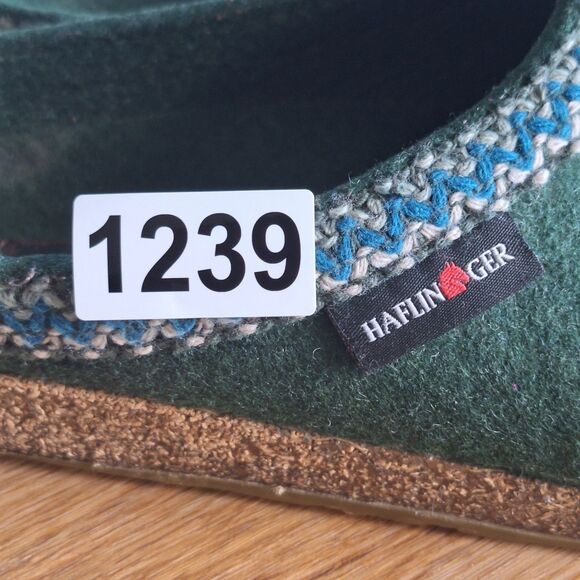 Haflinger Grizzly Torben Men’s Wool Felt Clogs Green EU 41 US 8 Womens 10 main image 5
